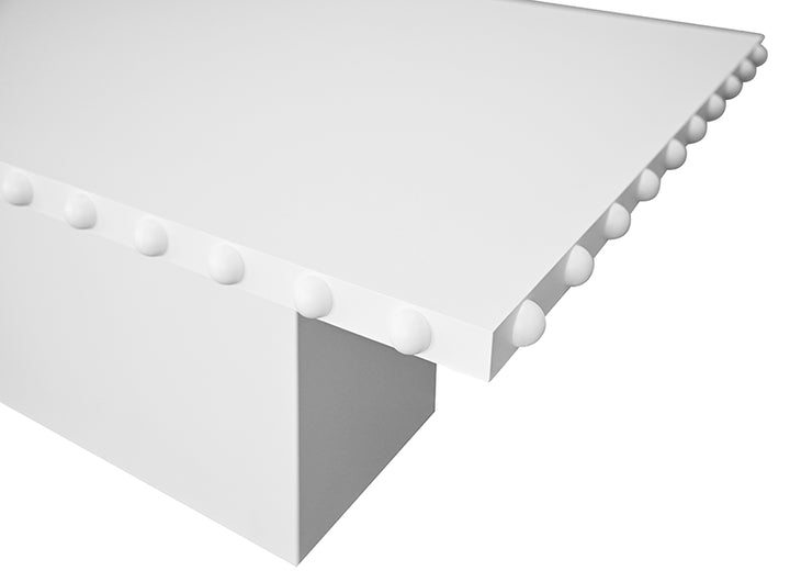 Lucian Rectangle Dining Table White Lacquer