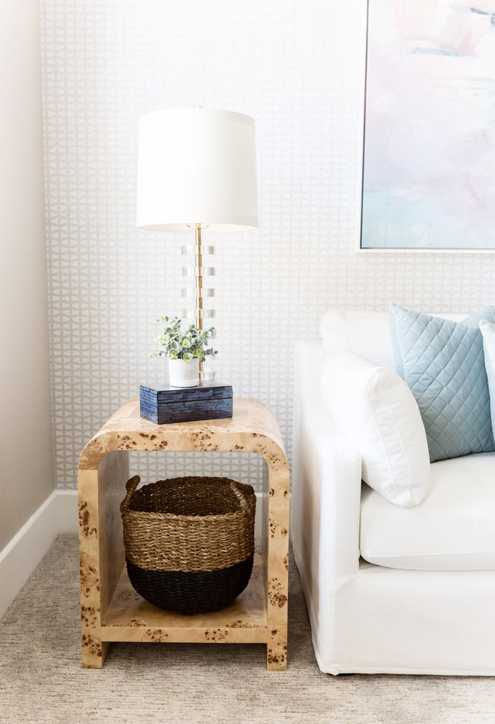 Putnam Side Table - Burl Wood