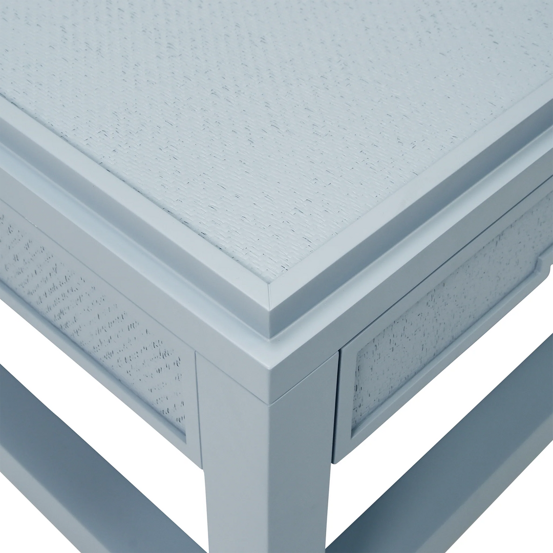 Locklin Coffee Table - Light Blue Lacquer