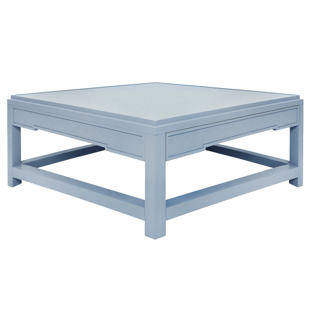 Locklin Coffee Table - Light Blue Lacquer