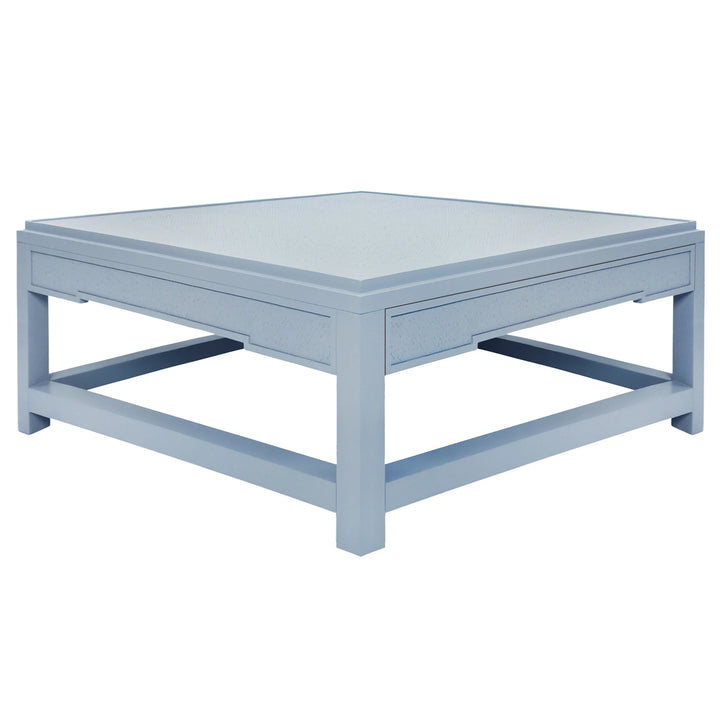 Locklin Coffee Table - Light Blue Lacquer