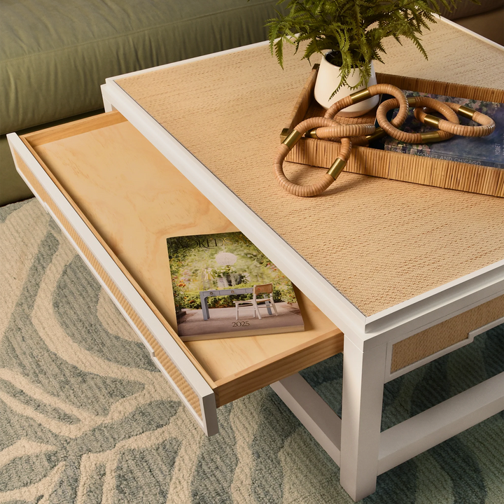 Locklin Coffee Table - White Lacquer