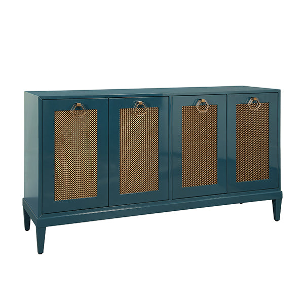Marcella Buffet Cabinet Teal Lacquer