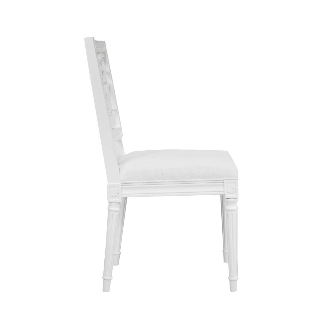 Mckay Dining Chair - White Lacquer