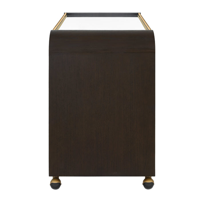 Myer Bar Cart - Expresso Oak