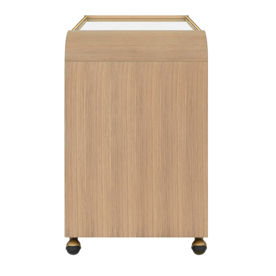 Myer Bar Cart - Natural Oak