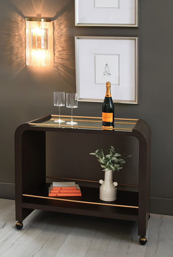 Myer Bar Cart - Expresso Oak