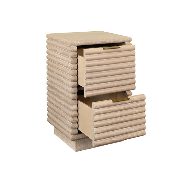 Nayla Side Table Cerused Oak