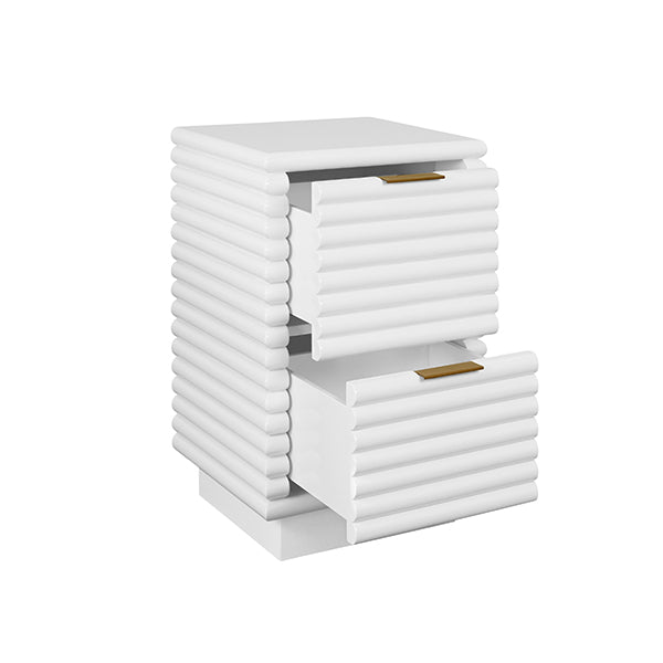 Nayla Side Table White