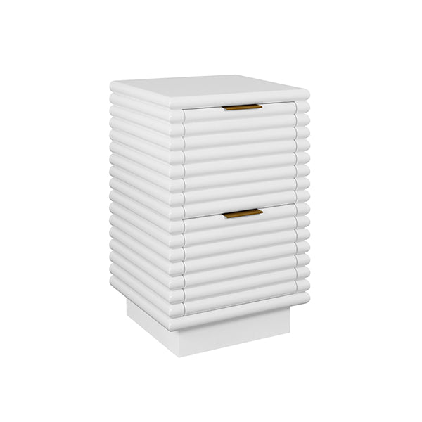 Nayla Side Table White