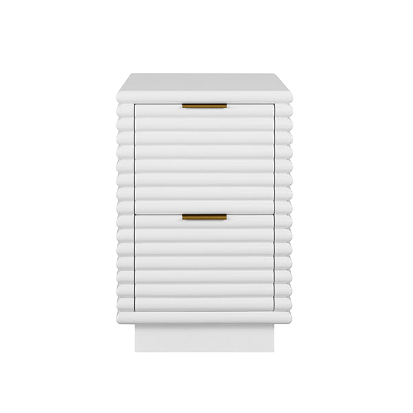 Nayla Side Table White