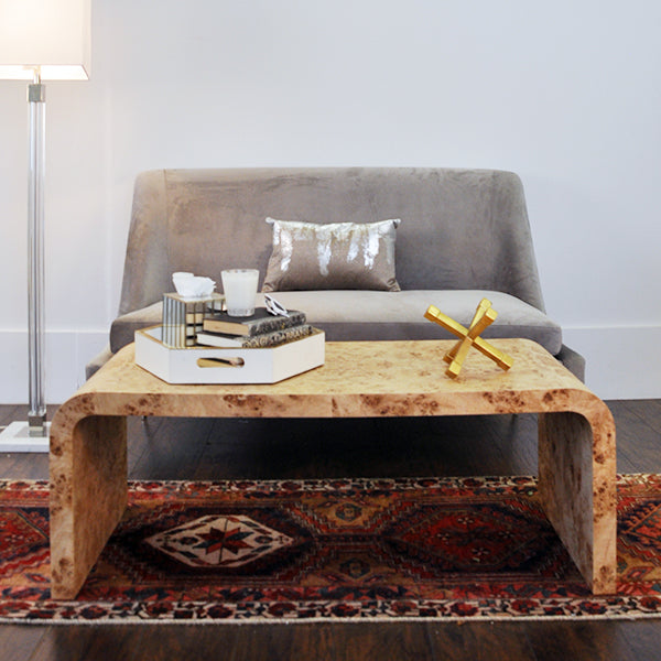 Newbury Coffee Table - Light Burl Wood