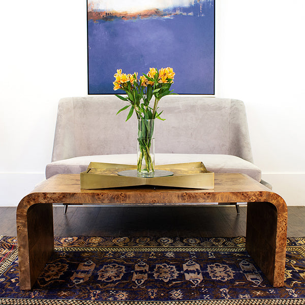 Newbury Coffee Table - Dark Burl Wood