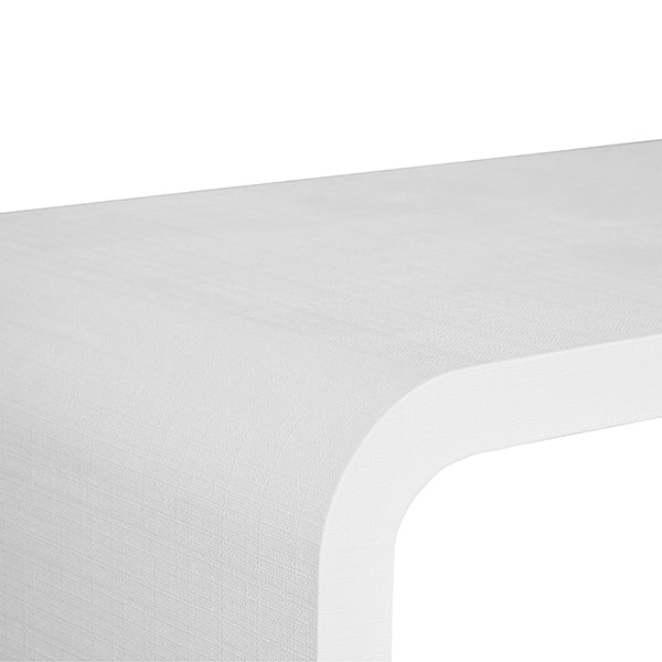 Newbury Coffee Table - Textured White Linen
