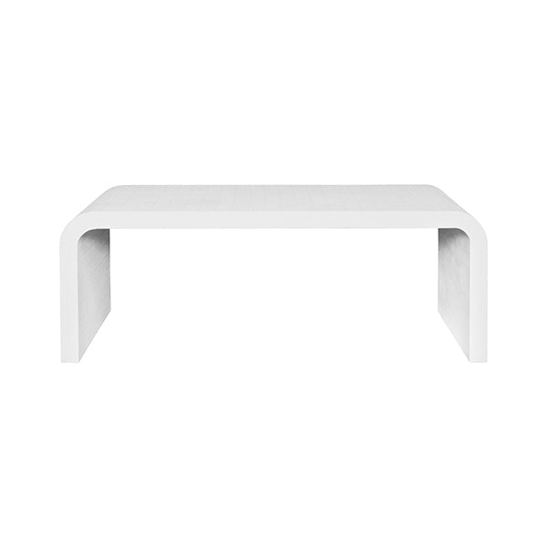 Newbury Coffee Table - Textured White Linen