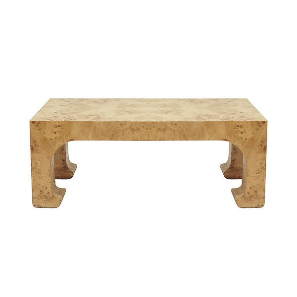 Nicola Coffee Table - Burl Wood