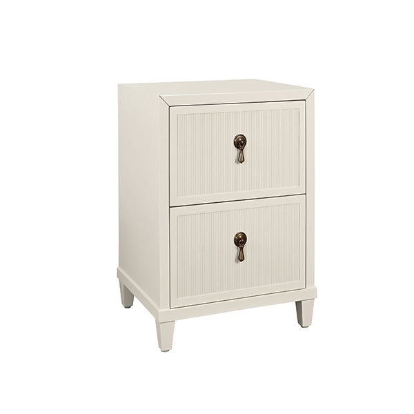 Novalie Side Table Provincial Antique White Lacquer