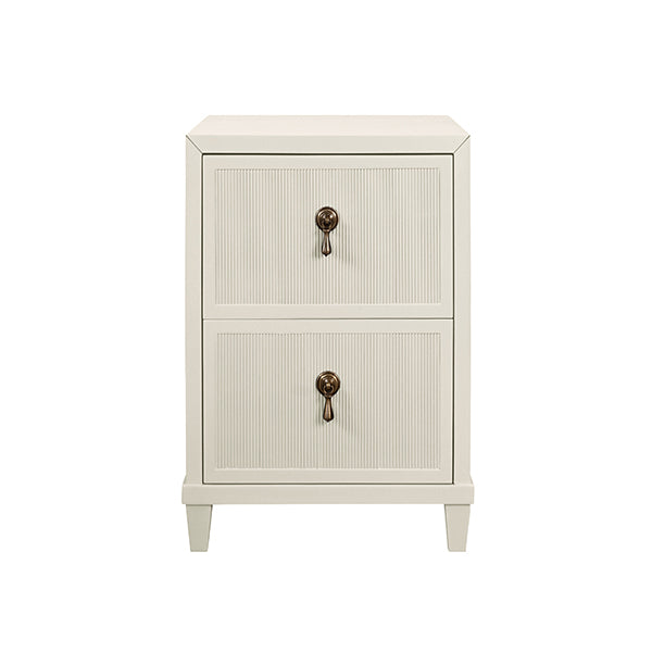 Novalie Side Table Provincial Antique White Lacquer