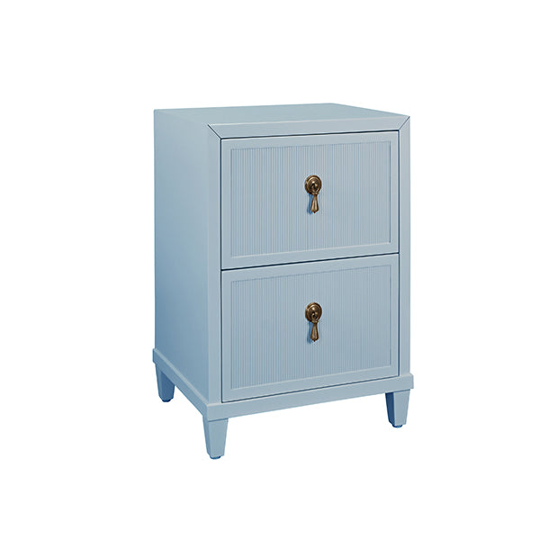 Novalie Side Table Provincial Light Blue Lacquer