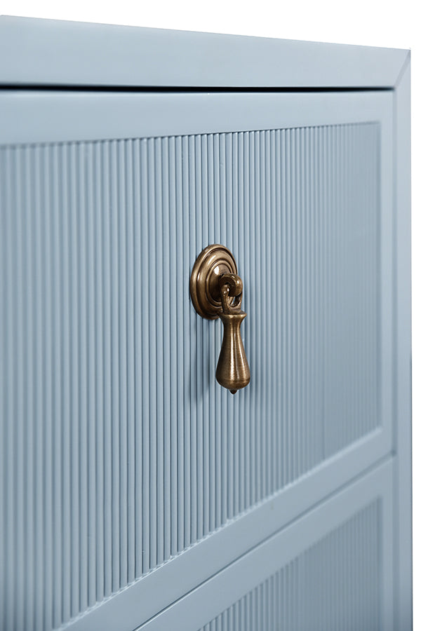 Novalie Side Table Provincial Light Blue Lacquer