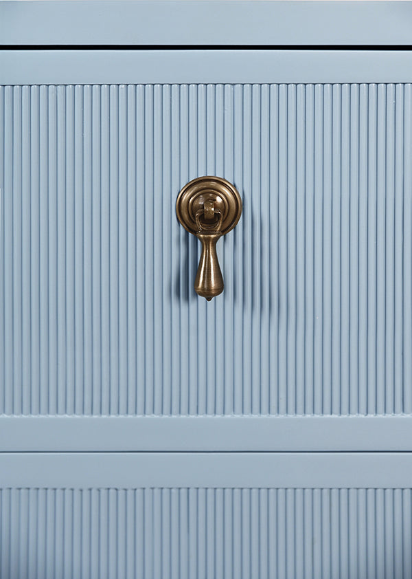 Novalie Side Table Provincial Light Blue Lacquer