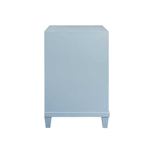 Novalie Side Table Provincial Light Blue Lacquer