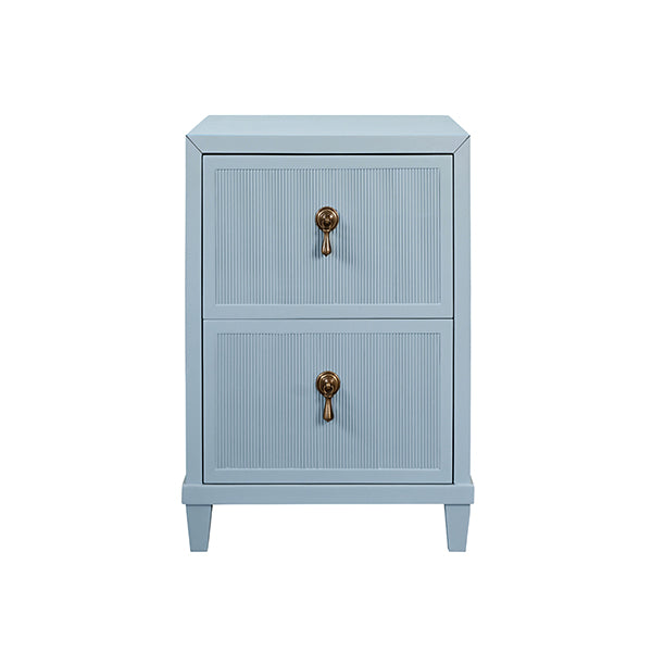 Novalie Side Table Provincial Light Blue Lacquer