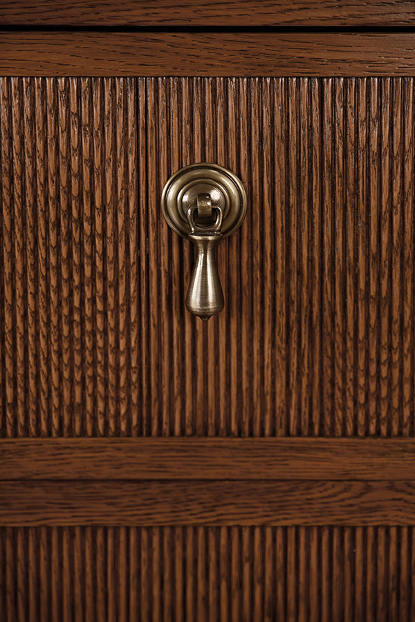 Novalie Side Table Provincial Brown Oak