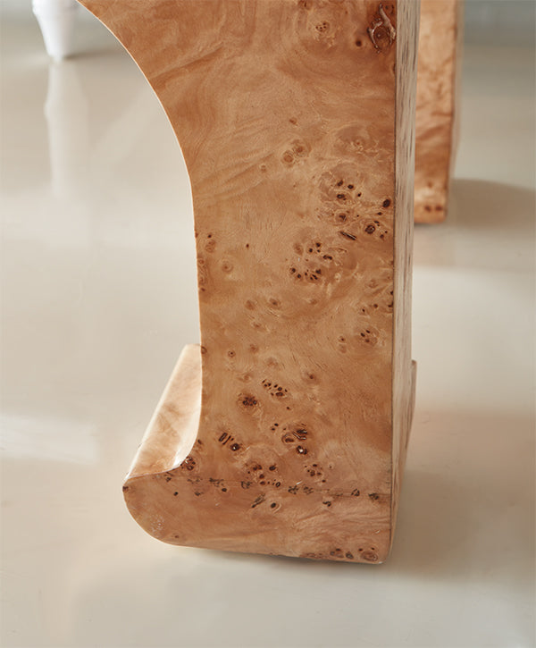 Nicola Coffee Table - Burl Wood