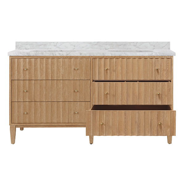 Odin Bath Vanity 60" Cerused Oak