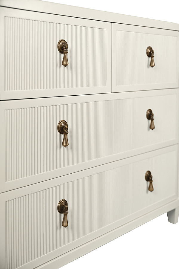 Pascal Chest Antique White Lacquer