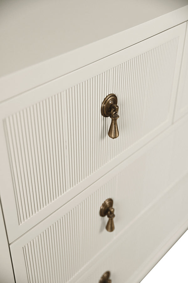 Pascal Chest Antique White Lacquer