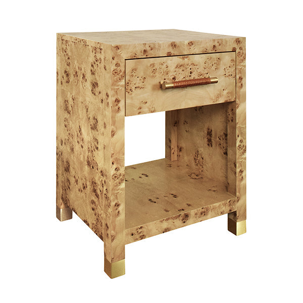 Pelham Side Table - Burl Wood