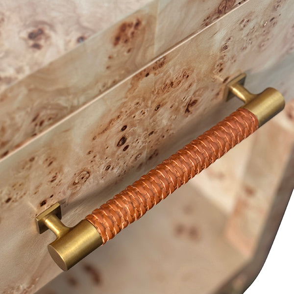Pelham Side Table - Burl Wood