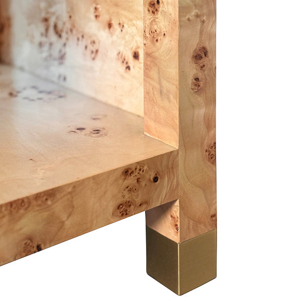 Pelham Side Table - Burl Wood