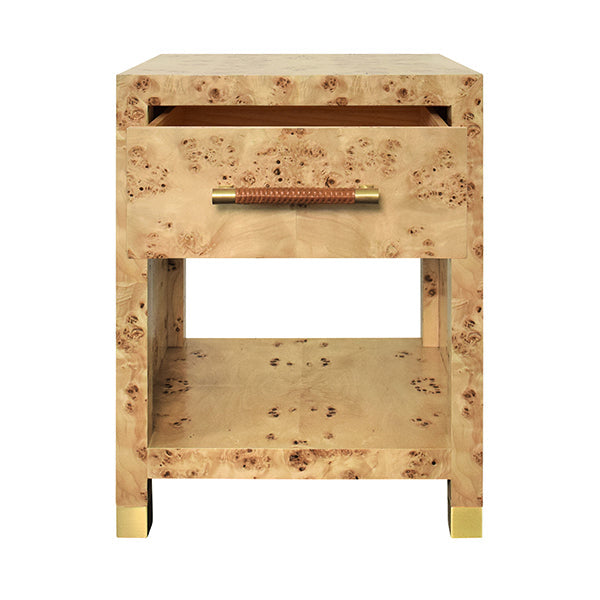 Pelham Side Table - Burl Wood