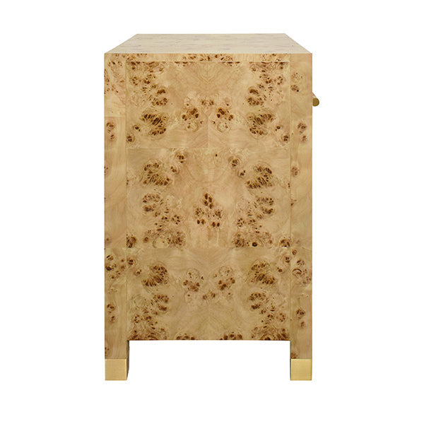 Pelham Side Table - Burl Wood
