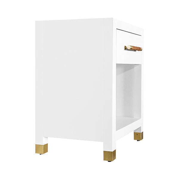 Pelham Side Table - White Lacquer