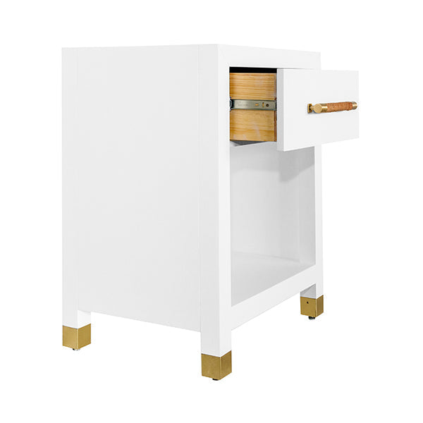 Pelham Side Table - White Lacquer