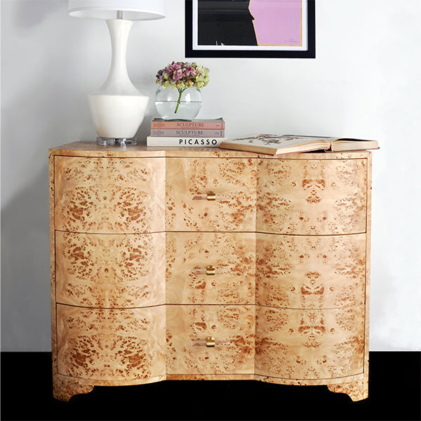 Plymouth Chest - Light Burl Wood