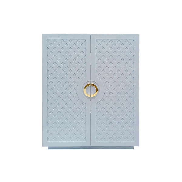 Poppy Cabinet Light Blue Lacquer