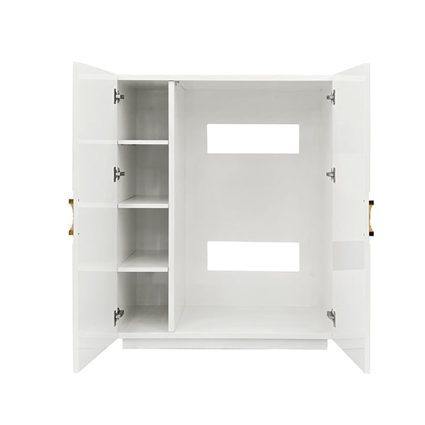 Poppy Cabinet White Lacquer