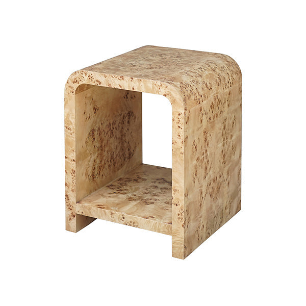 Putnam Side Table - Burl Wood