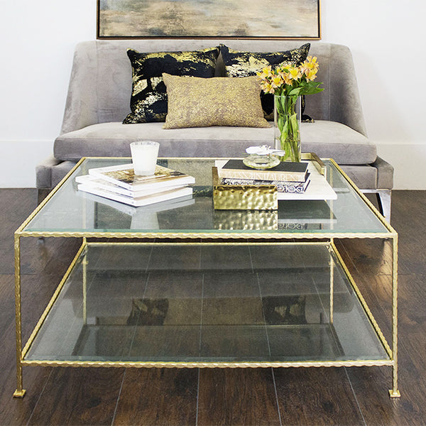 Quadro Coffee Table - Gold