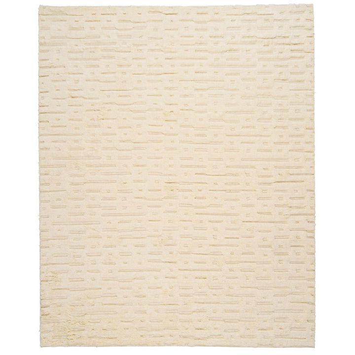 Abstract Ikat Rug - Ivory
