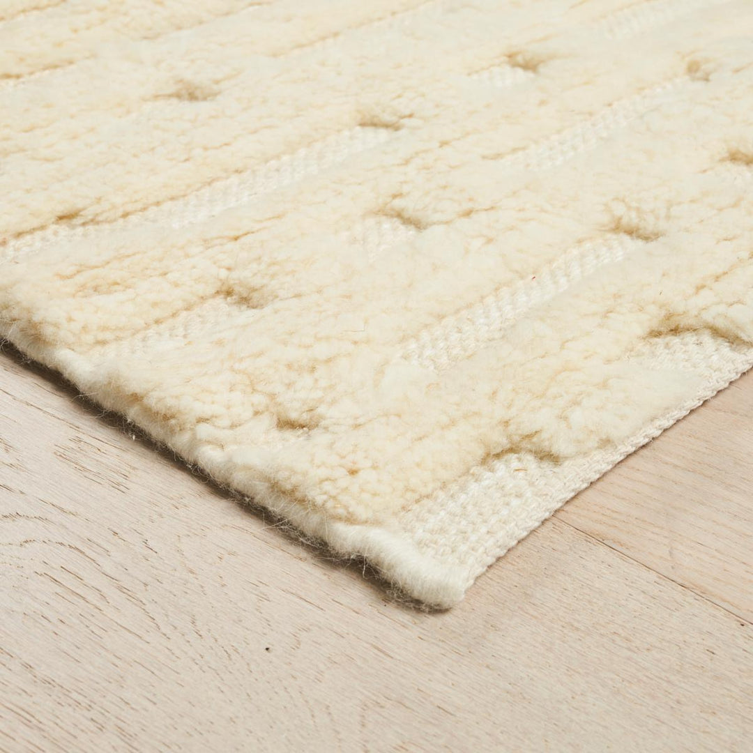 Abstract Ikat Rug - Ivory