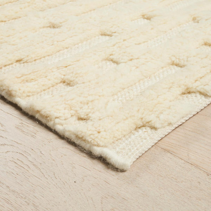 Abstract Ikat Rug - Ivory