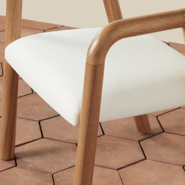 Cedar and Linen Dining Chair