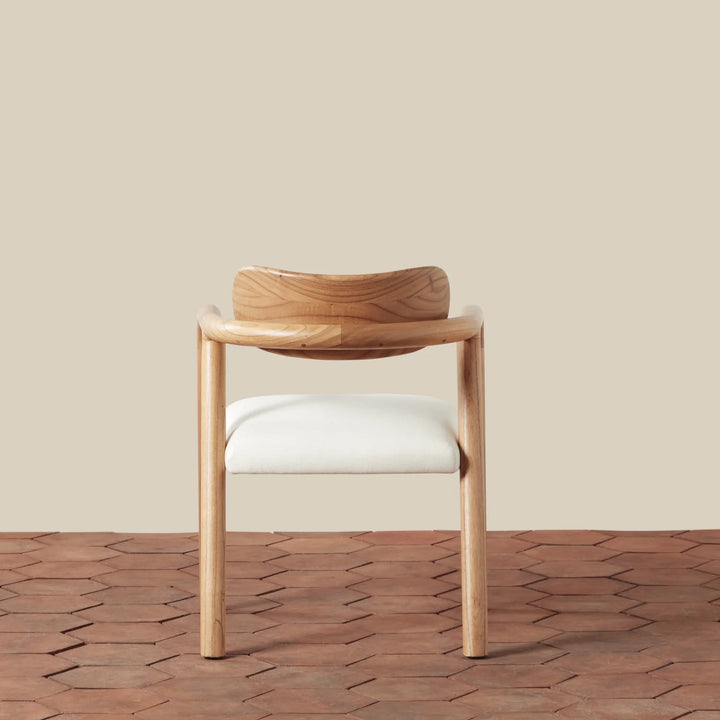 Cedar and Linen Dining Chair