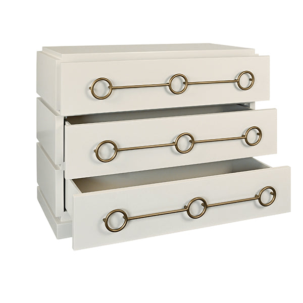 Roderick Chest Antique White Lacquer